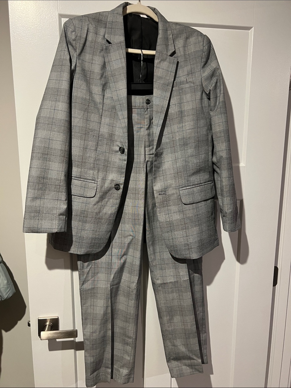 Cat & Jack Gray Plaid Kids' Matching Suit Set